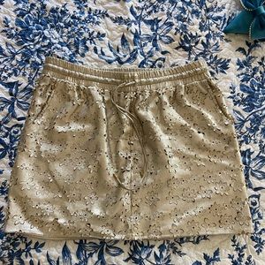 Anthropologie Leifsdottir Leather Skirt